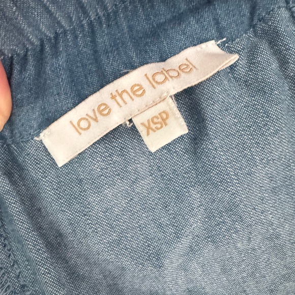 ANTHRO ✨ LOVE THE LABEL Denim Color block Patchwork Stripe Midi Maxi Skirt | XS - Picture 3 of 4